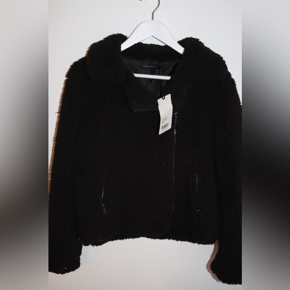 Silver Jeans | fuzzy Sherpa moto jacket - Picture 3 of 6